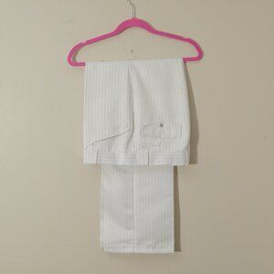 Meztizos Vintage White Striped Dress Pants (34)